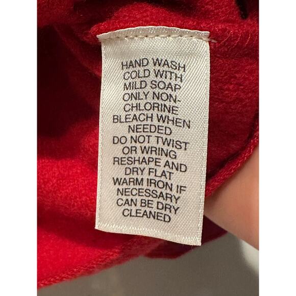 Jones New York Red 100% Merino Wool Full Button Size PP Blazer Jacket Vintage - Picture 4 of 5